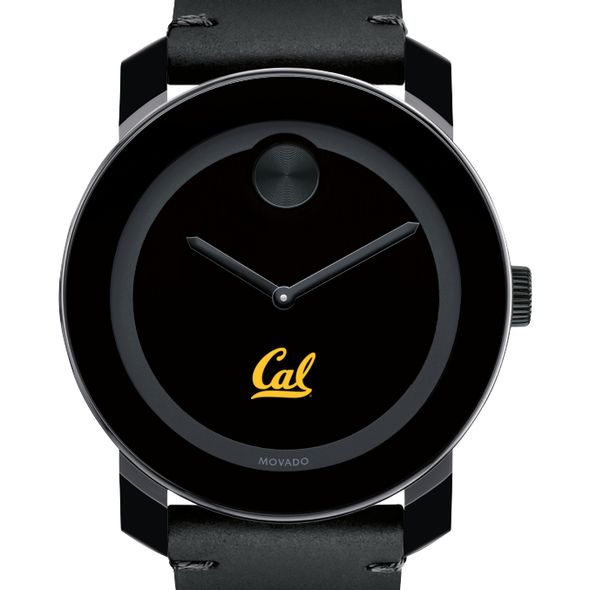 Movado bold hotsell black leather