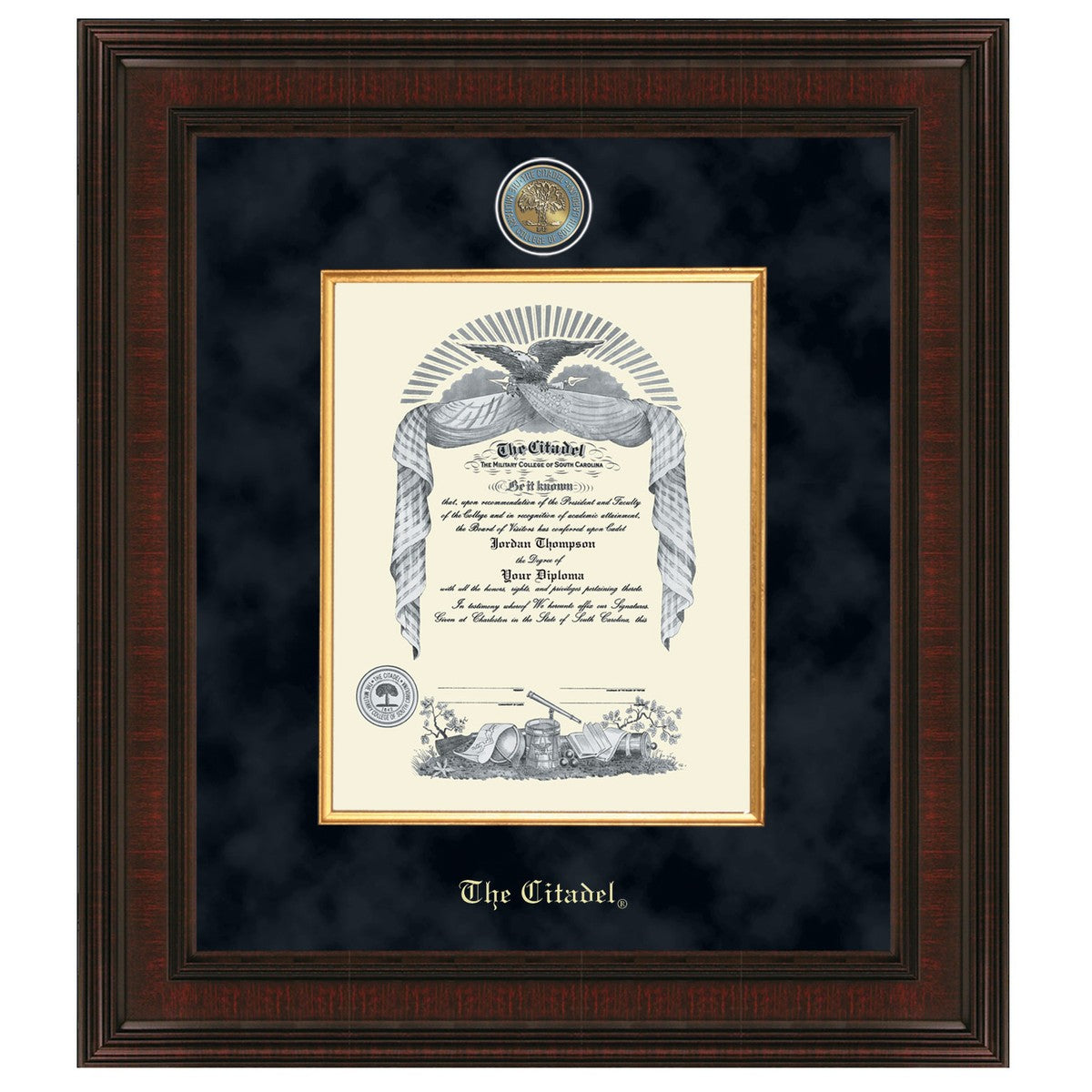 Citadel Diploma Frame Excelsior Graduation Gift Selection M