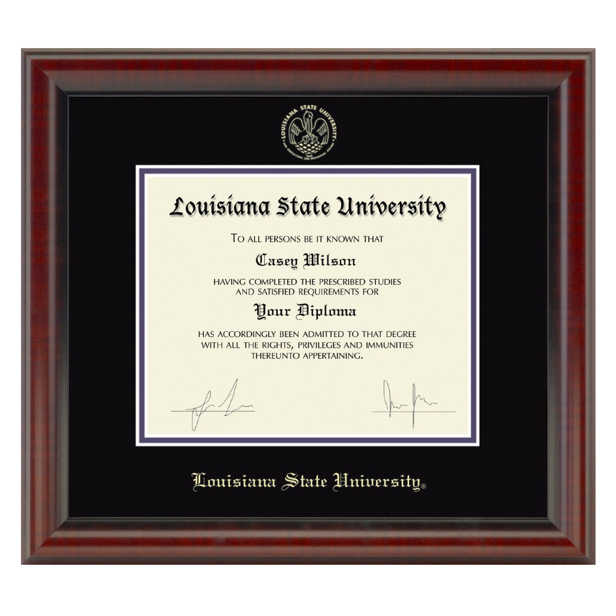 University of Louisiana diploma frame campus photo Lafayette certificate framing graduation 2024 gift case college degree plaque graduate holder