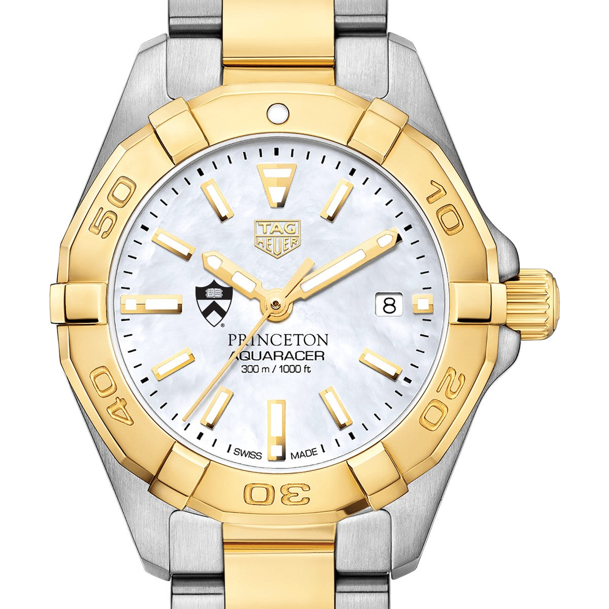 Princeton University TAG Heuer Two Tone Aquaracer for Women