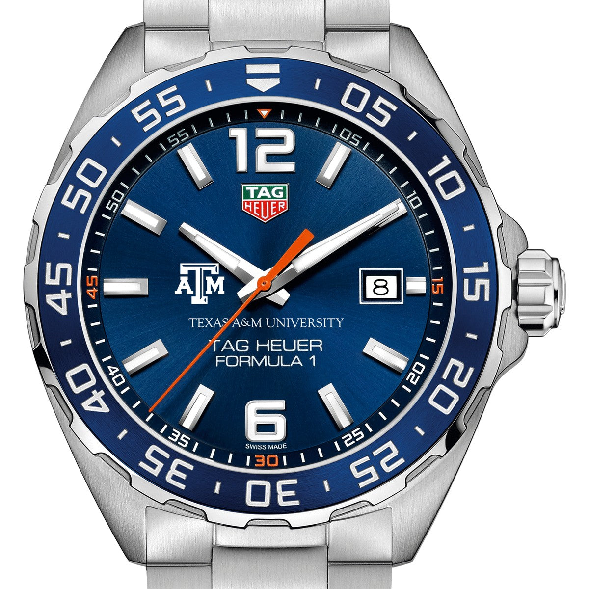 Texas A M University Men s TAG Heuer Formula 1 with Blue Dial