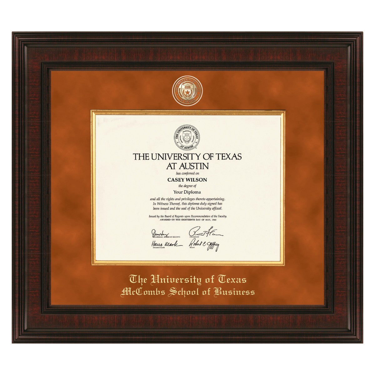 Texas McCombs Diploma Frame - Excelsior - Graduation Gift Selection | M ...