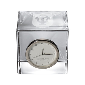 Tulane Glass Desk Clock by Simon Pearce