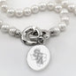SFASU Pearl Necklace with Sterling Silver Charm