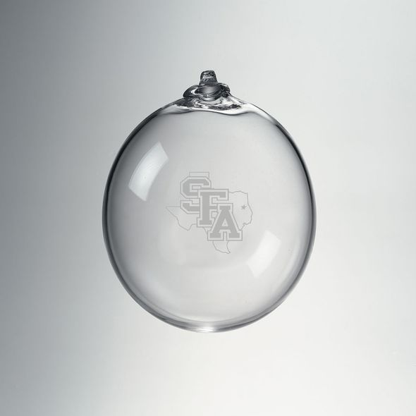 SFASU Glass Ornament by Simon Pearce