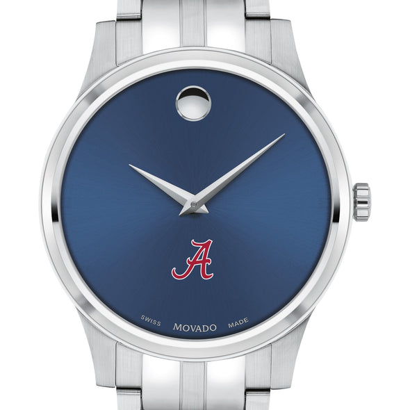 Alabama Men&#39;s Movado Collection Stainless Steel Watch with Blue Dial Shot #1