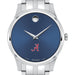 Alabama Men's Movado Collection Stainless Steel Watch with Blue Dial