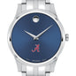 Alabama Men's Movado Collection Stainless Steel Watch with Blue Dial Shot #1