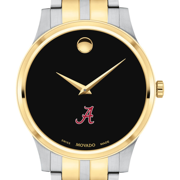 Alabama Men&#39;s Movado Collection Two-Tone Watch with Black Dial Shot #1