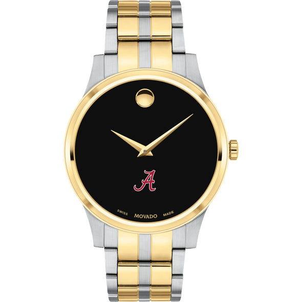 Alabama Men&#39;s Movado Collection Two-Tone Watch with Black Dial Shot #2