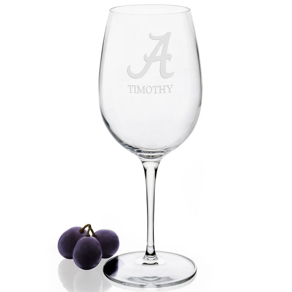 Alabama Red Wine Glasses Shot #2