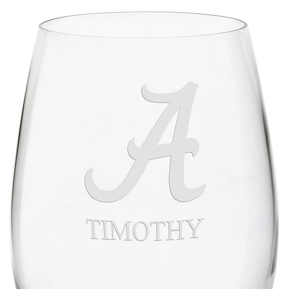 Alabama Red Wine Glasses Shot #3