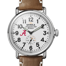 Alabama Shinola Watch, The Runwell 41 mm White Dial Shot #1