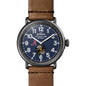 Alabama Shinola Watch, The Runwell 47 mm Midnight Blue Dial Shot #2