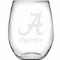 Alabama Stemless Wine Glasses Made in the USA Shot #2