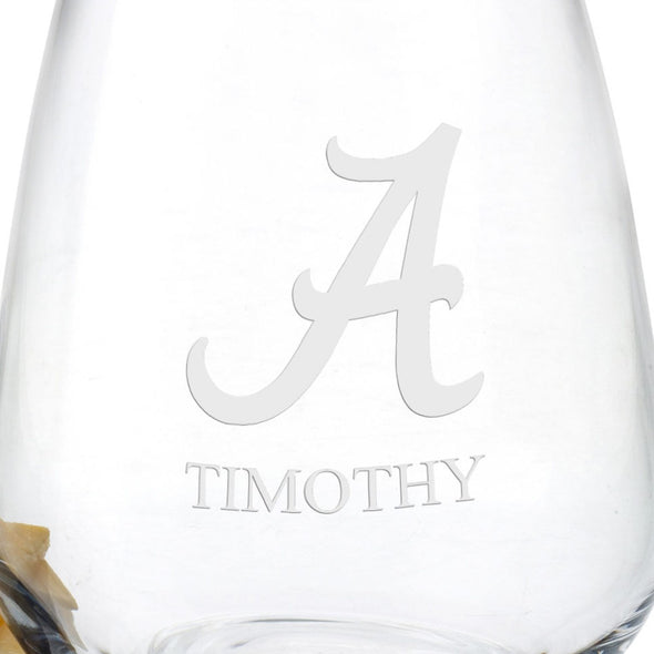 Alabama Stemless Wine Glasses Shot #3