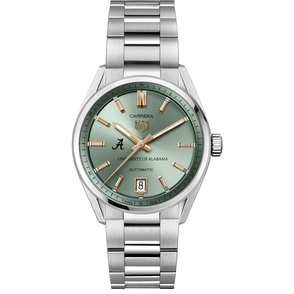 Alabama Women&#39;s TAG Heuer Steel Carrera with Green Dial Shot #2