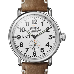 Alpha Delta Pi Shinola Watch, The Runwell 41 mm White Dial Shot #1