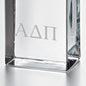 Alpha Delta Pi Tall Glass Desk Clock by Simon Pearce Shot #2