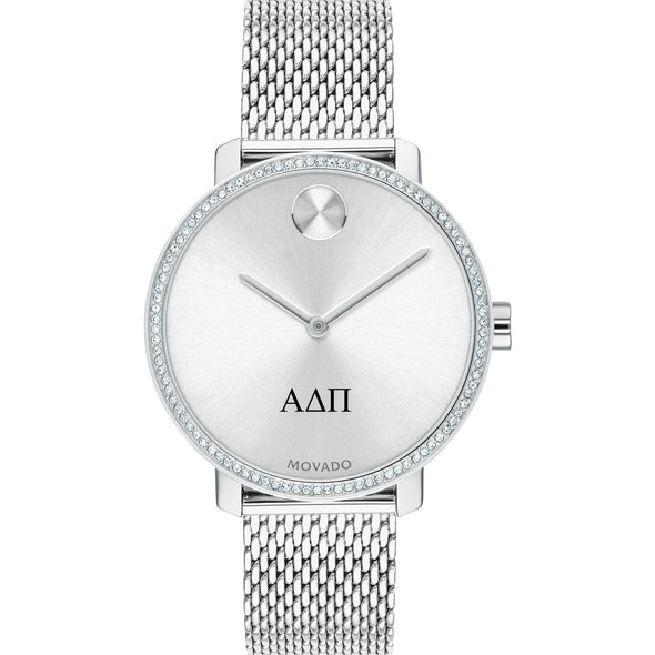 Alpha Delta Pi Women&#39;s Movado Bold with Crystal Bezel &amp; Mesh Bracelet Shot #2