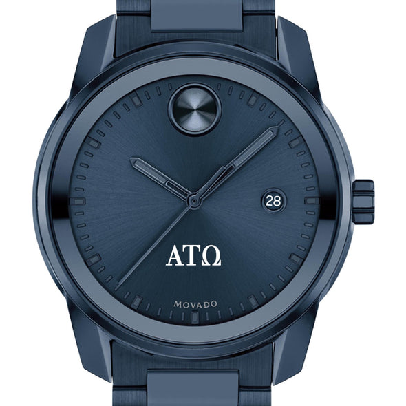 Alpha Tau Omega Men&#39;s Movado BOLD Blue Ion with Date Window Shot #1