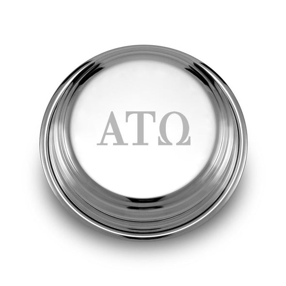 Alpha Tau Omega Pewter Paperweight Shot #1