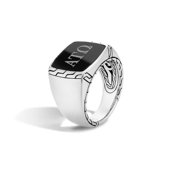 Alpha Tau Omega Ring by John Hardy with Black Onyx Shot #2