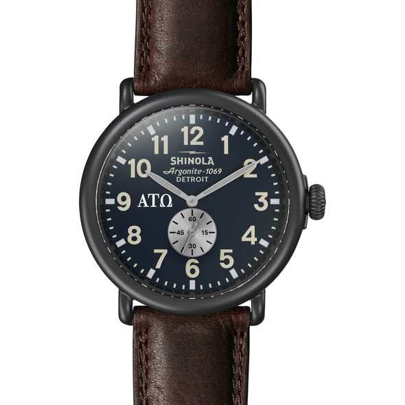 Alpha Tau Omega Shinola Watch, The Runwell 47 mm Midnight Blue Dial Shot #2