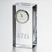 Alpha Tau Omega Tall Glass Desk Clock by Simon Pearce