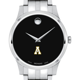 Appalachian State Men&#39;s Movado Collection Stainless Steel Watch with Black Dial Shot #1