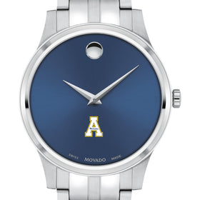 Appalachian State Men&#39;s Movado Collection Stainless Steel Watch with Blue Dial Shot #1