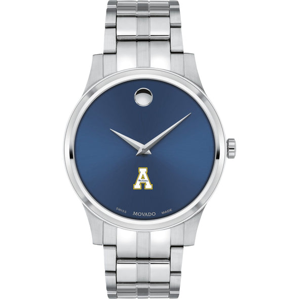 Appalachian State Men&#39;s Movado Collection Stainless Steel Watch with Blue Dial Shot #2