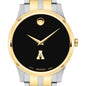 Appalachian State Men's Movado Collection Two-Tone Watch with Black Dial Shot #1