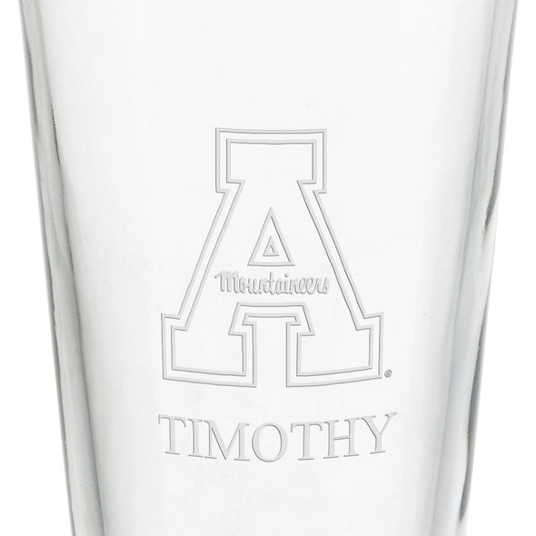 Appalachian State University 16 oz Pint Glass Shot #3