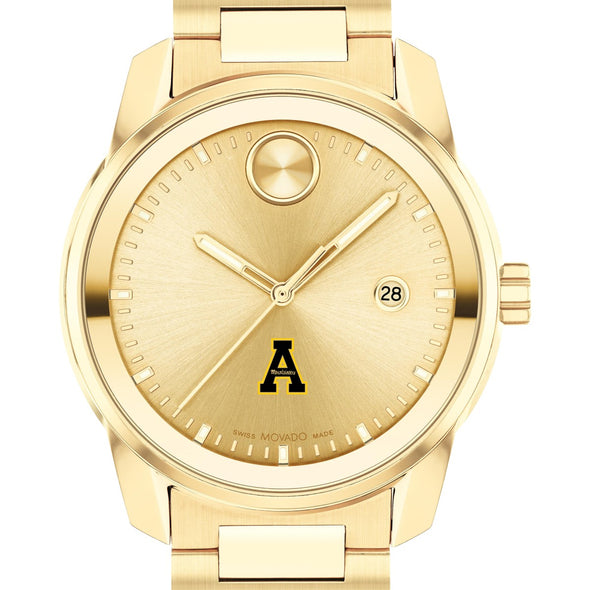 Appalachian State University Men&#39;s Movado BOLD Gold with Date Window Shot #1