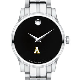 Appalachian State Women&#39;s Movado Stainless Steel Watch with Black Dial Shot #1