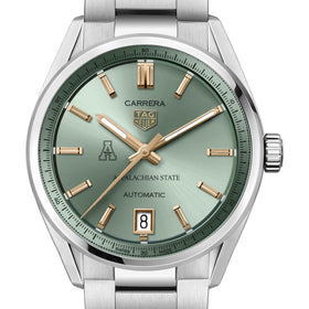 Appalachian State Women&#39;s TAG Heuer Steel Carrera with Green Dial Shot #1