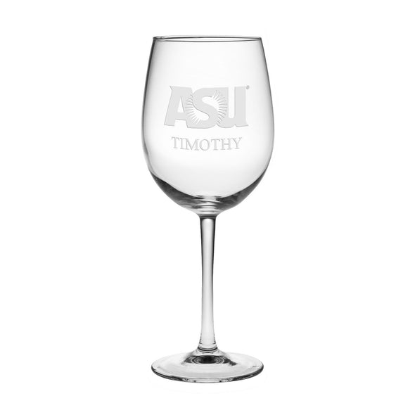 Arizona State Red Wine Glasses - Made in the USA Shot #1