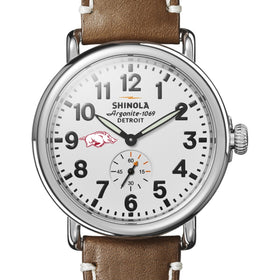 Arkansas Razorbacks Shinola Watch, The Runwell 41 mm White Dial Shot #1