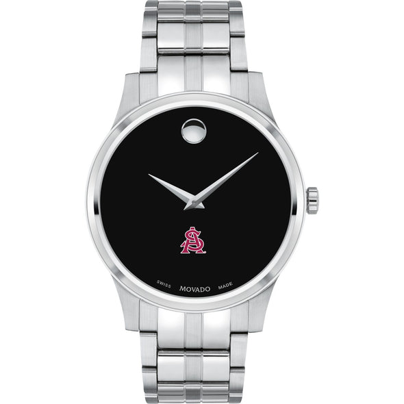 ASU Men&#39;s Movado Collection Stainless Steel Watch with Black Dial Shot #2