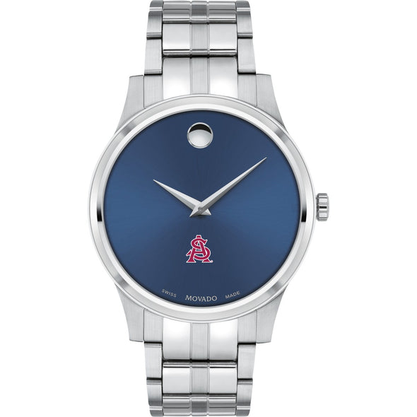 ASU Men&#39;s Movado Collection Stainless Steel Watch with Blue Dial Shot #2