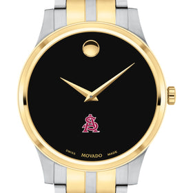 ASU Men&#39;s Movado Collection Two-Tone Watch with Black Dial Shot #1