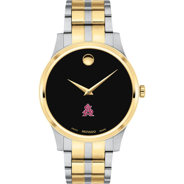 ASU Men&#39;s Movado Collection Two-Tone Watch with Black Dial Shot #2