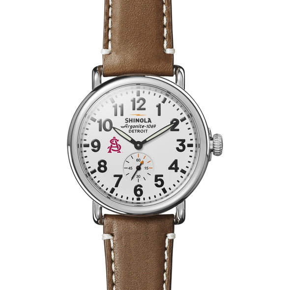 ASU Shinola Watch, The Runwell 41 mm White Dial Shot #2