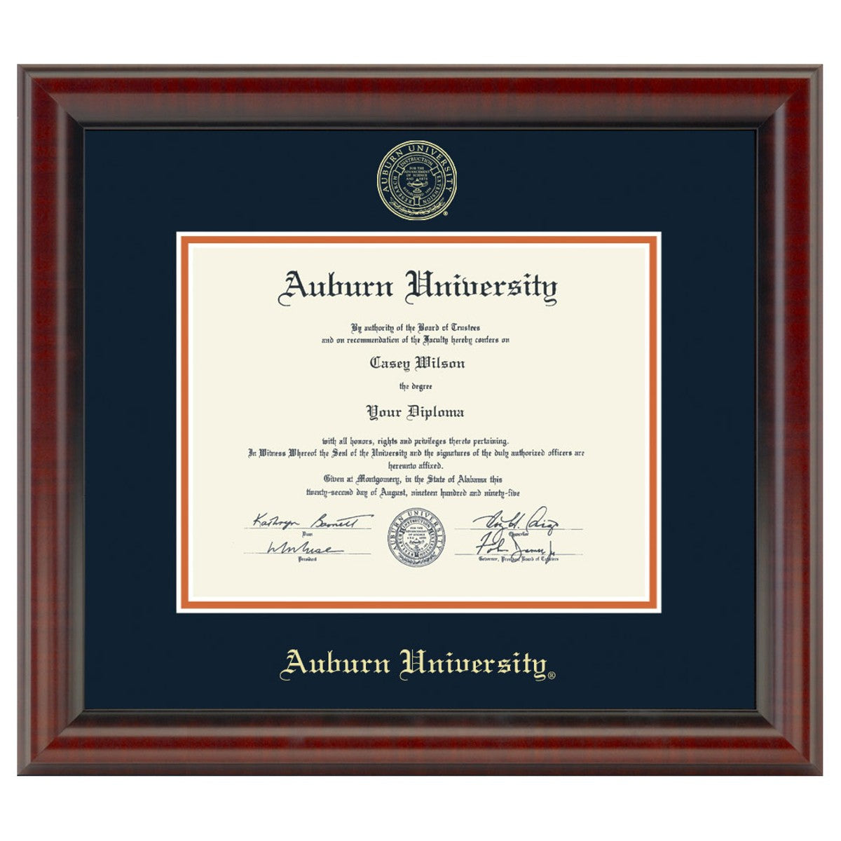 Auburn Diploma Frame, the Fidelitas - Graduation Gift Selection | M ...