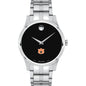 Auburn Men's Movado Collection Stainless Steel Watch with Black Dial Shot #2