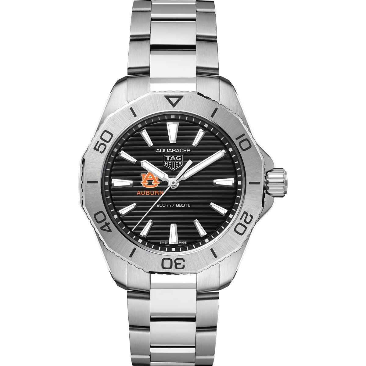 Auburn Men s TAG Heuer Steel Aquaracer with Black Dial M.LaHart