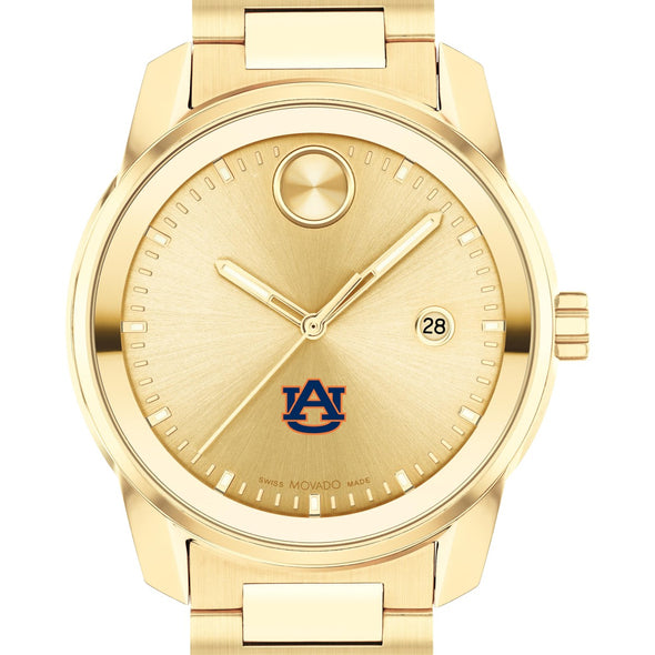 Auburn University Men&#39;s Movado BOLD Gold with Date Window Shot #1