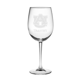 Auburn University Red Wine Glasses - Made in the USA Shot #1