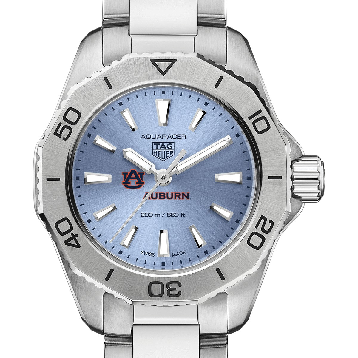 Auburn Women s TAG Heuer Steel Aquaracer with Blue Sunray Dial M